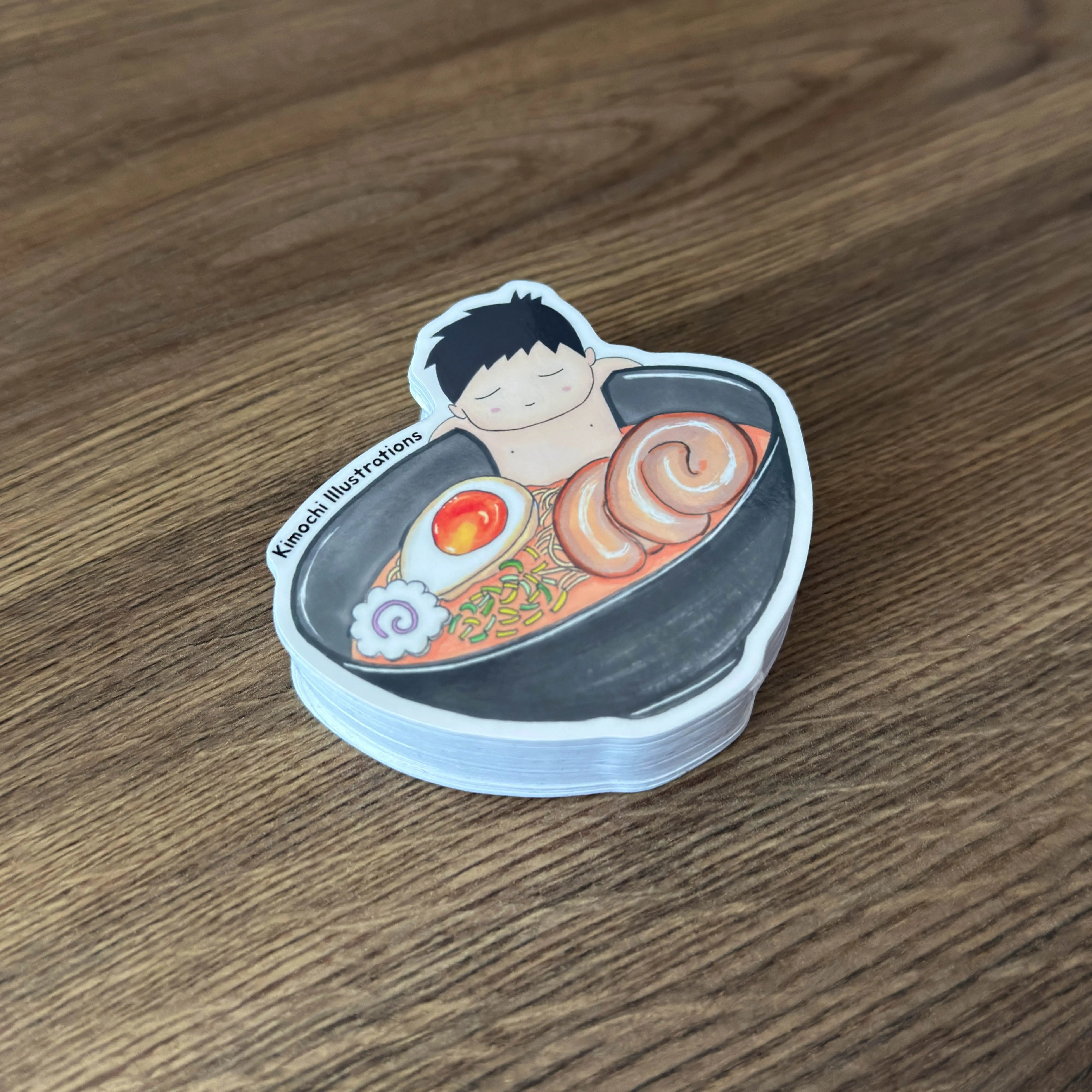 Die-cut sticker product image of a customers order