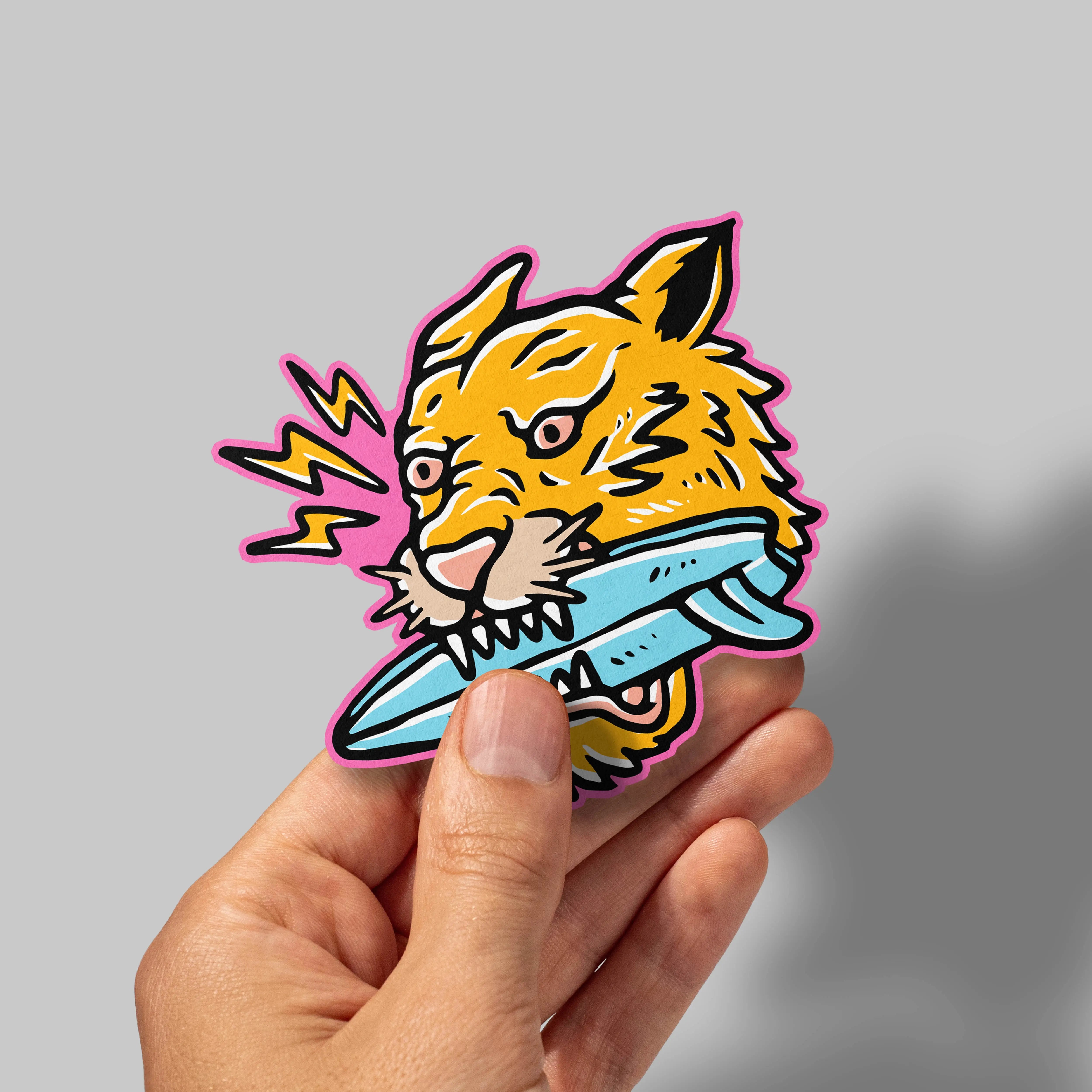 custom matt die-cut sticker product image