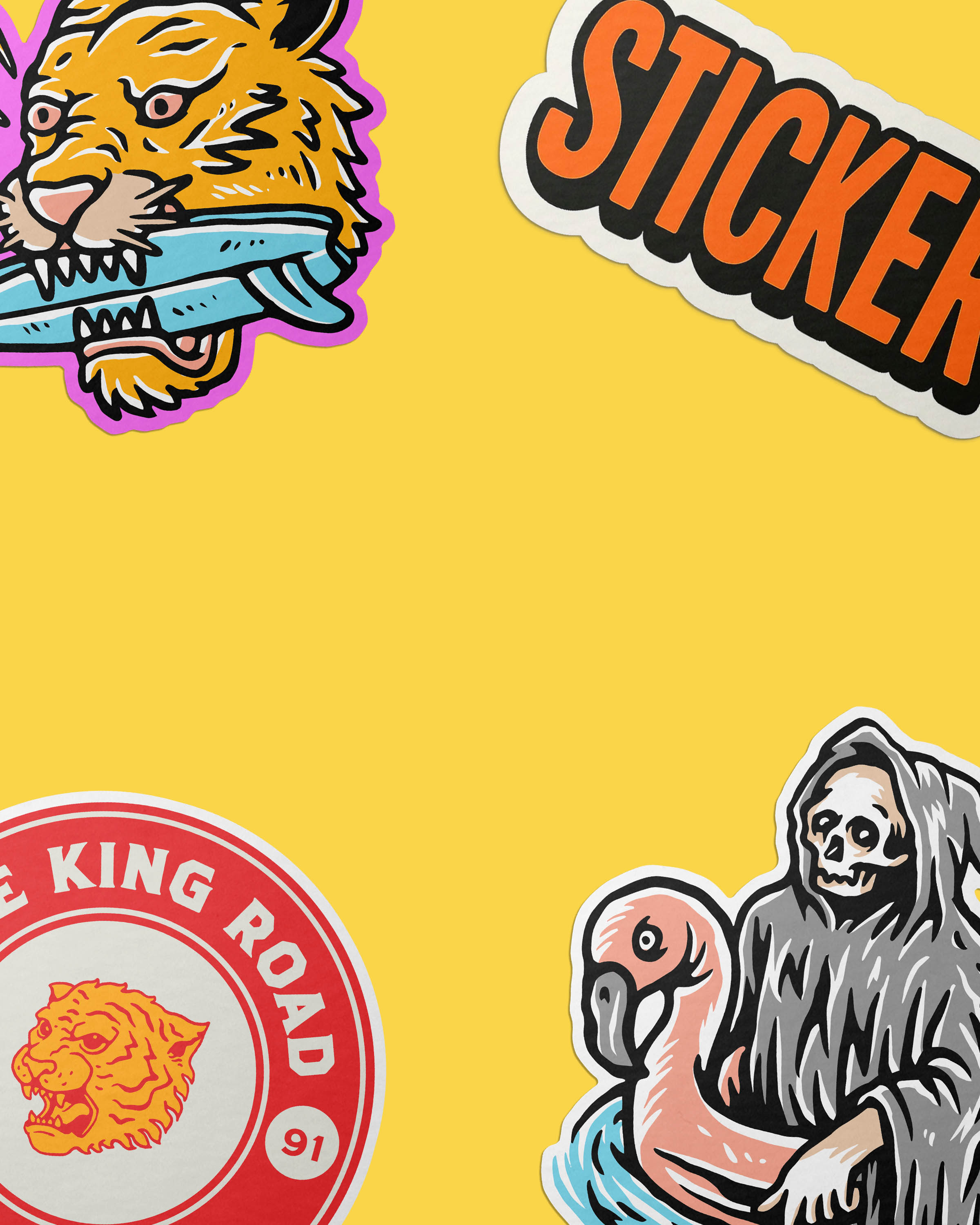 shop custom die cut stickers