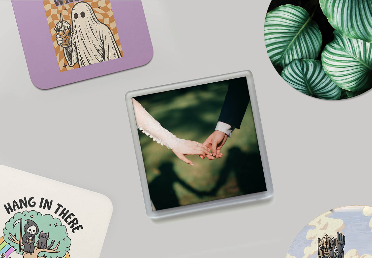 a range of custom coaster